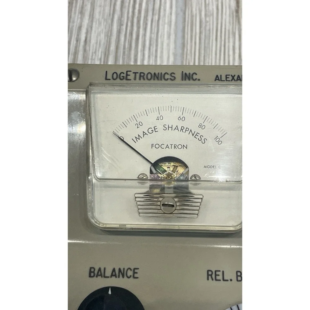 LOGETRONICS Focatron Indicator Model C Image Sharpness VTG Photography Untested